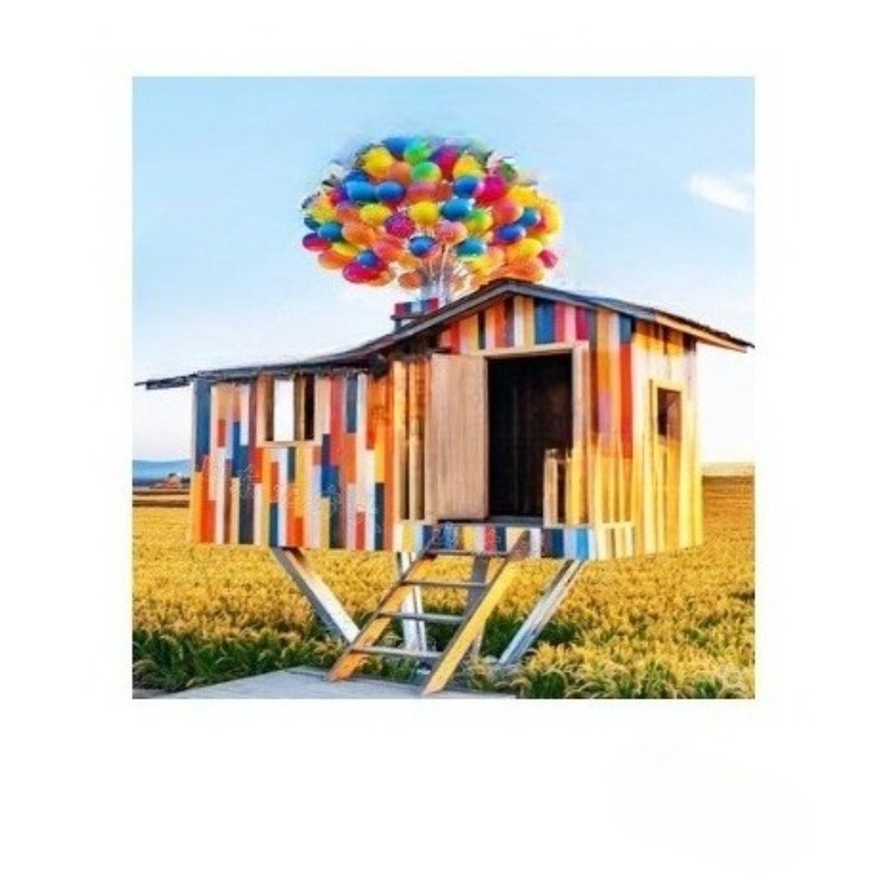 Gardening Tools Photo - Balloon hut garden ornaments, photo clocks