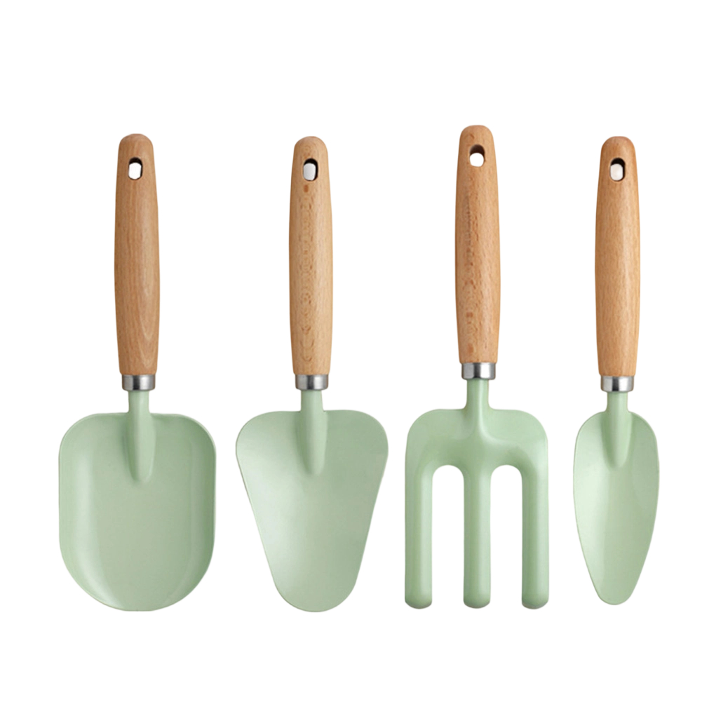 Gardening Tools For 8 Year Olds - 4 Pcs Gardening Tools With Wooden