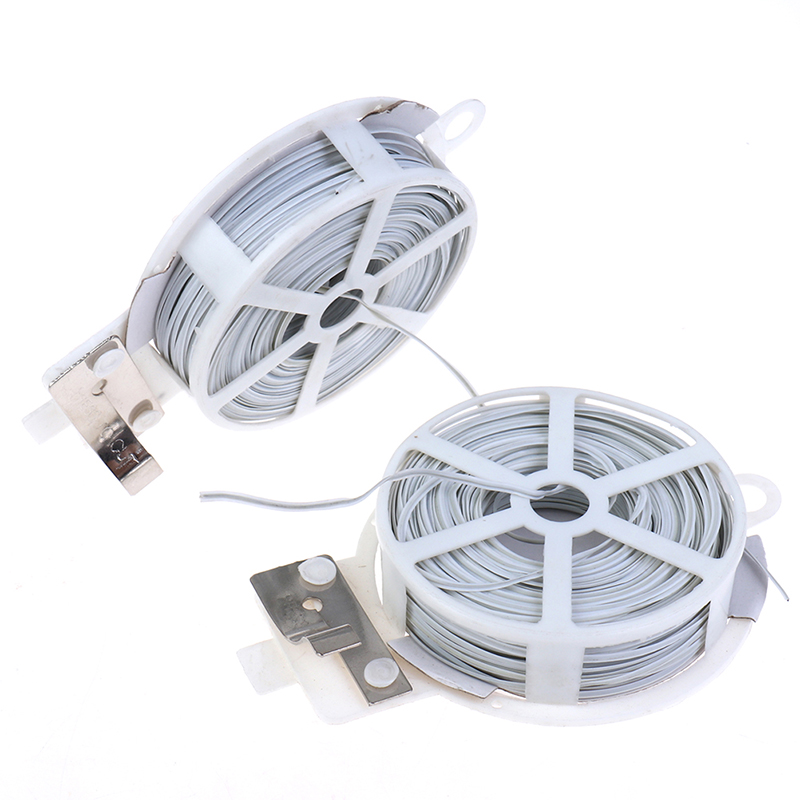 Garden Wire Twist Tie - 1PCS (50m) White Multi-Function Sturdy Garden
