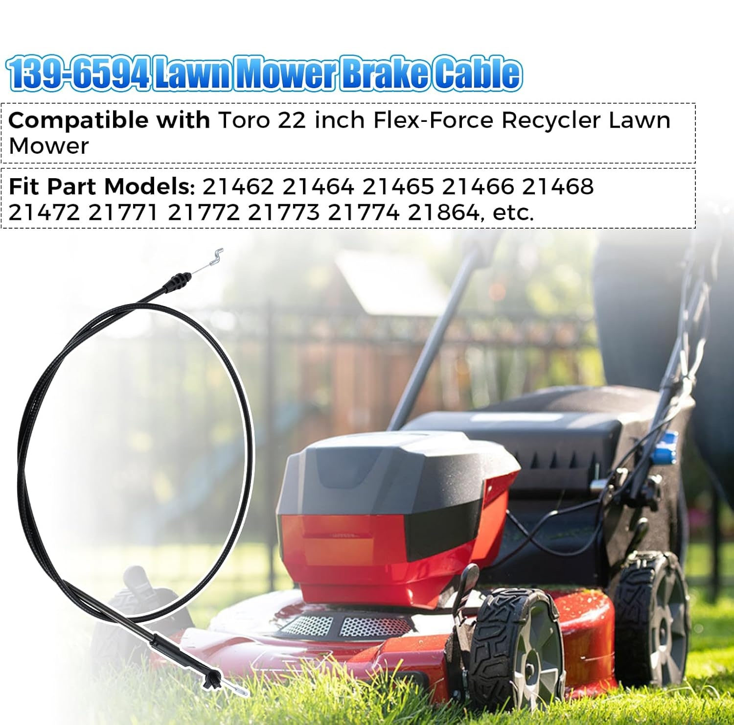 Gardening Tools B&M - 139-6594 PP B&S Brake Cable for