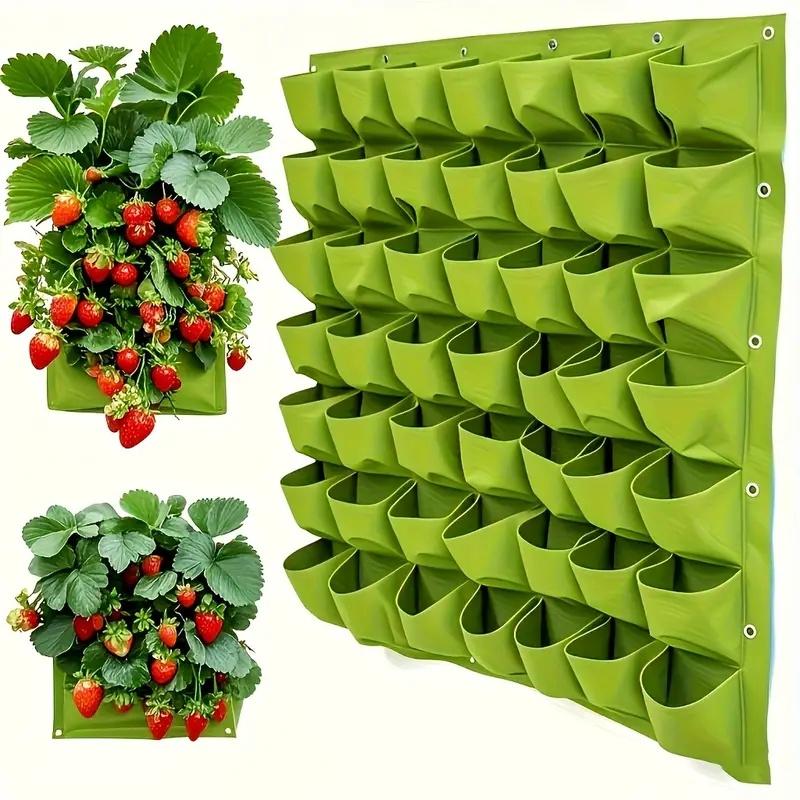 Vertical Wall Planter - Wall Hanging Pockets Planting Bags Flower
