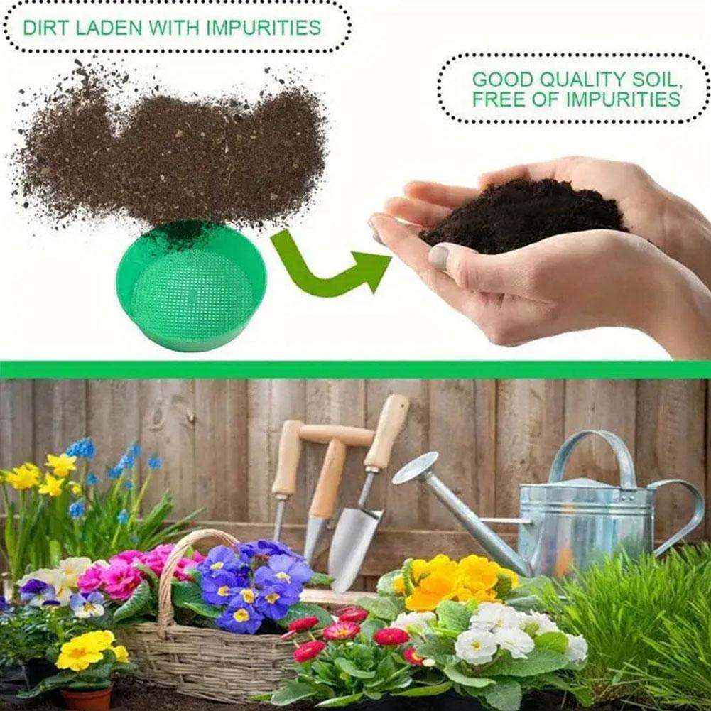 Garden Sieve Soil - 1pcs New Plastic Soil Sieve Filter