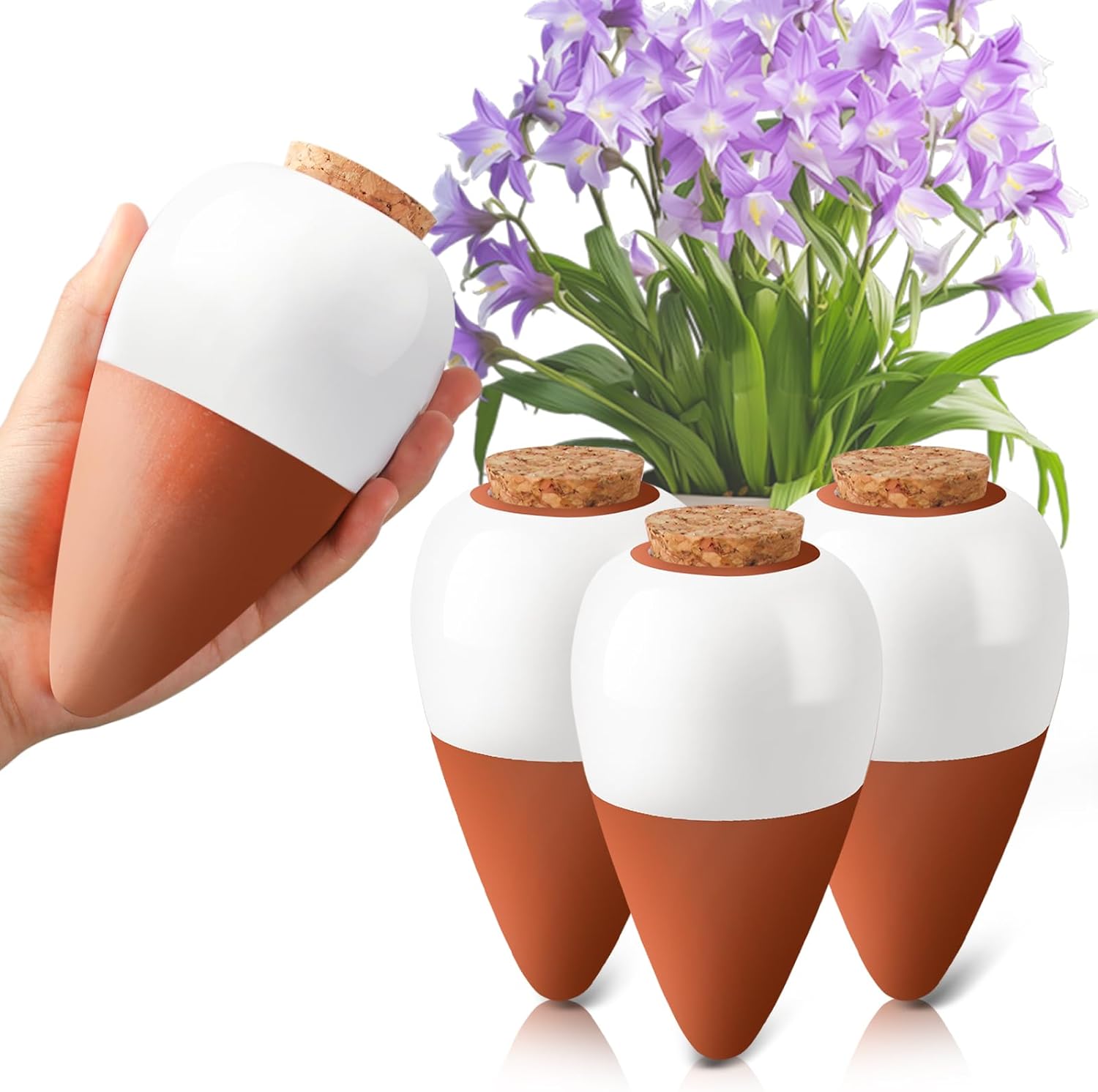Root Watering Spike - Terracotta Watering Spikes,Self Watering Globe, Slow