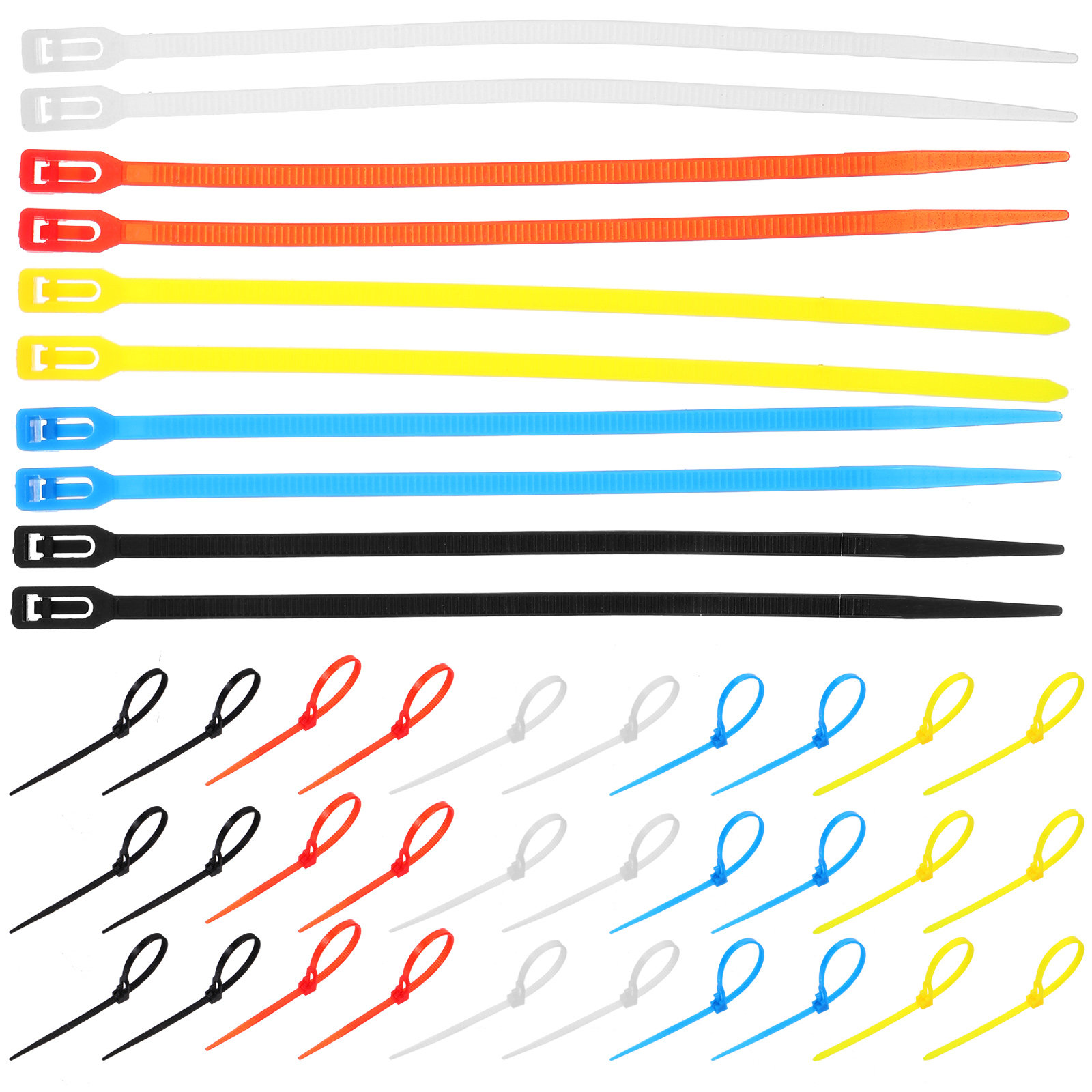 Garden Wire Twist Tie - 500Pcs Bulk Cable Ties Reusable Self