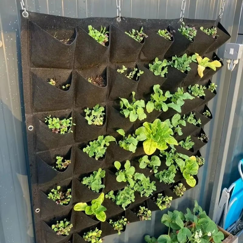 Vertical Wall Planter - Multi-pocket Green Vertical Hanging Garden Planter