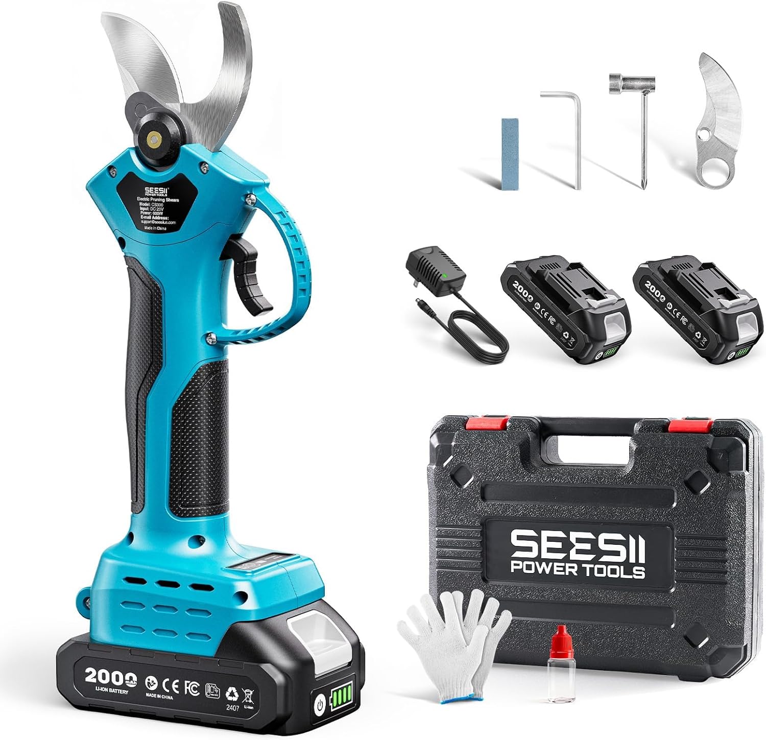 Gardening Tools Electric - SEESII 35MM Brushless Electric Pruner Shear