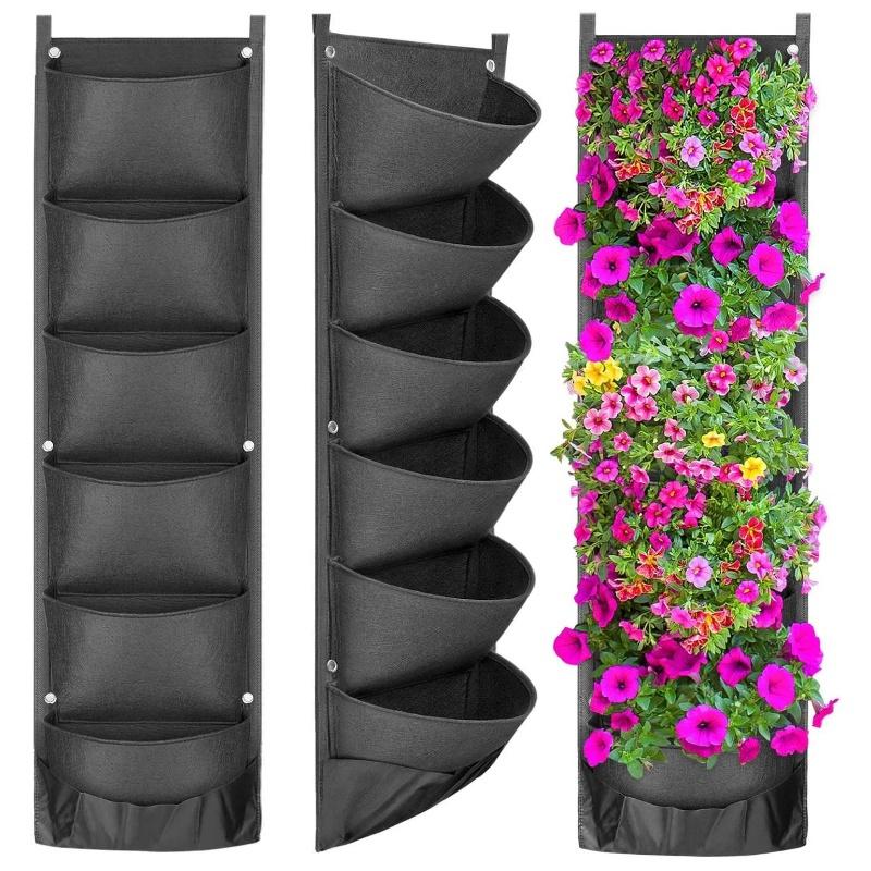 Vertical Wall Planter - 1Pc Hanging Pocket Vertical Garden Planter