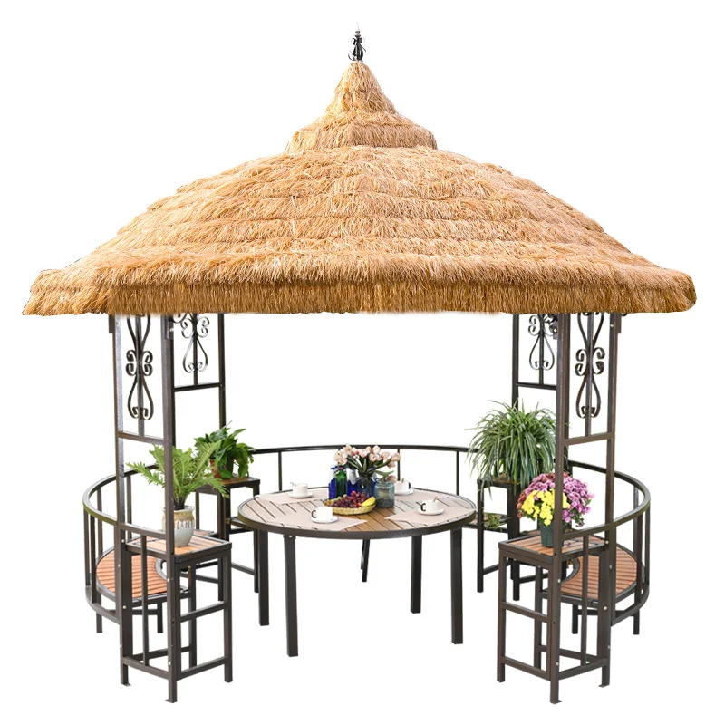 Gardening Tools Photo - Outdoor thatched pavilions, villas, gardens, courtyards,
