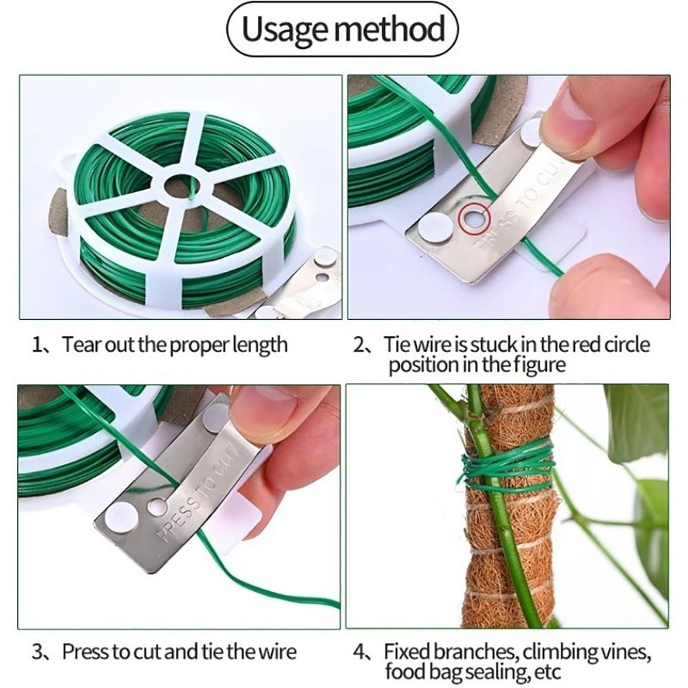 1Pcs Iron Wire Cable Ties Plan - đánh giá và giá Garden Wire Twist Tie