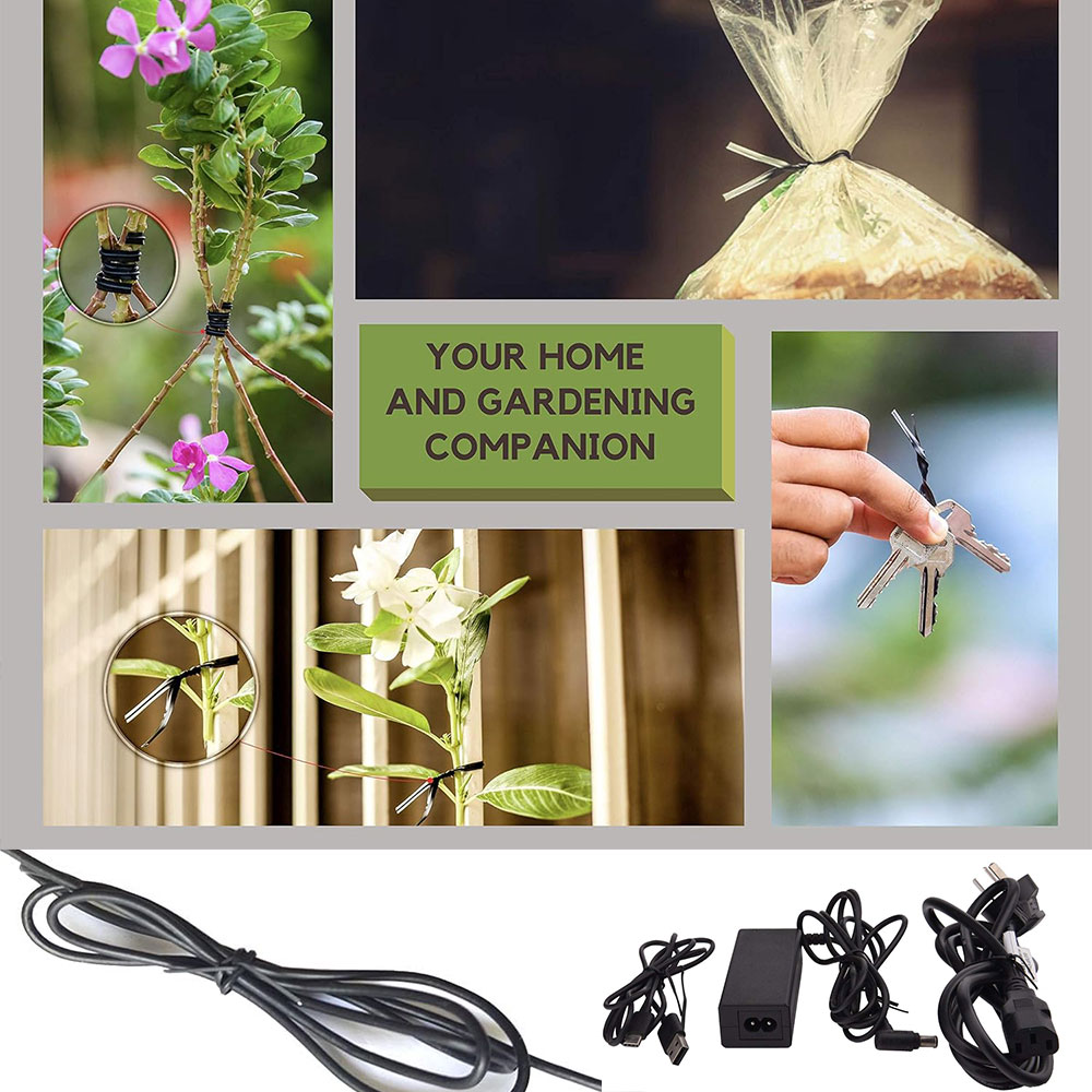 100Pcs BK WH Oblate Iron Wire  - đánh giá và giá Garden Wire Twist Tie