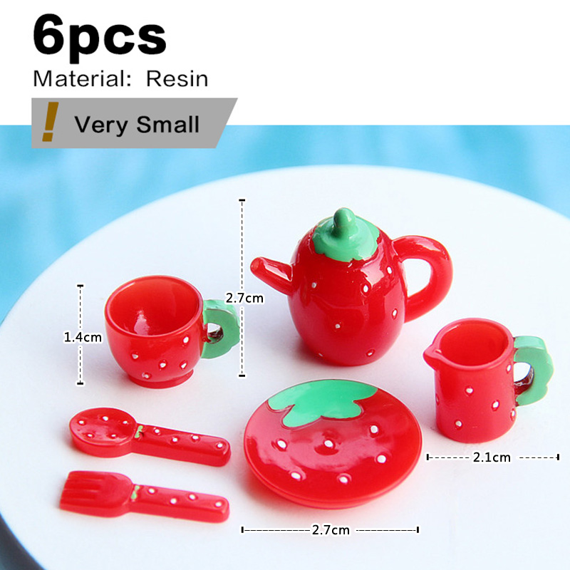 Pink Tea Set Miniature Figurin - đánh giá và giá Gardening Tools Gift Set
