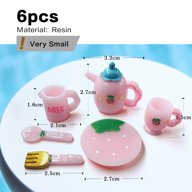 Pink Tea Set Miniature Figurin - đánh giá và giá Gardening Tools Gift Set