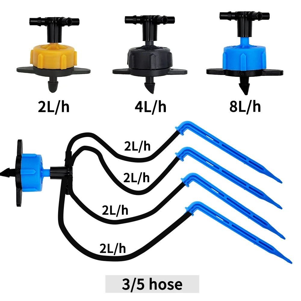 100-10M 4/2-Way 8L Drip Arrow  - đánh giá và giá Root Watering Spike