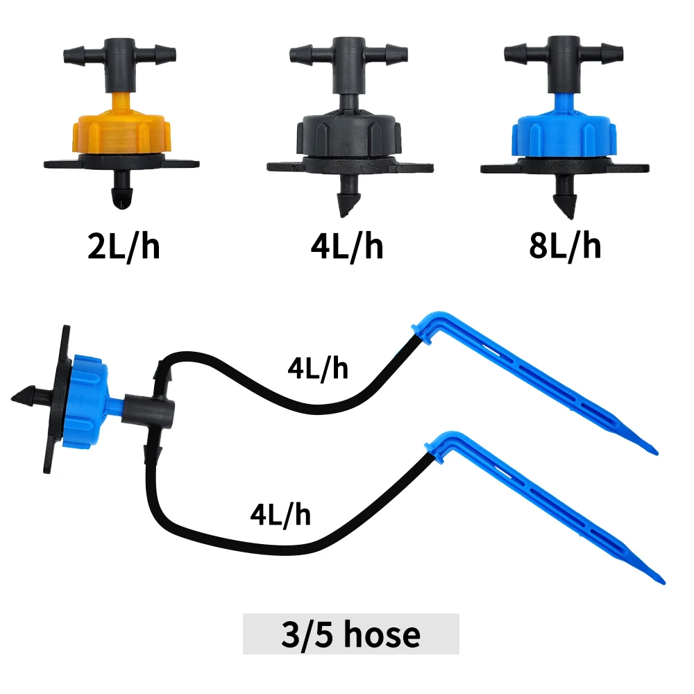 100-10M 4/2-Way 8L Drip Arrow  - đánh giá và giá Root Watering Spike