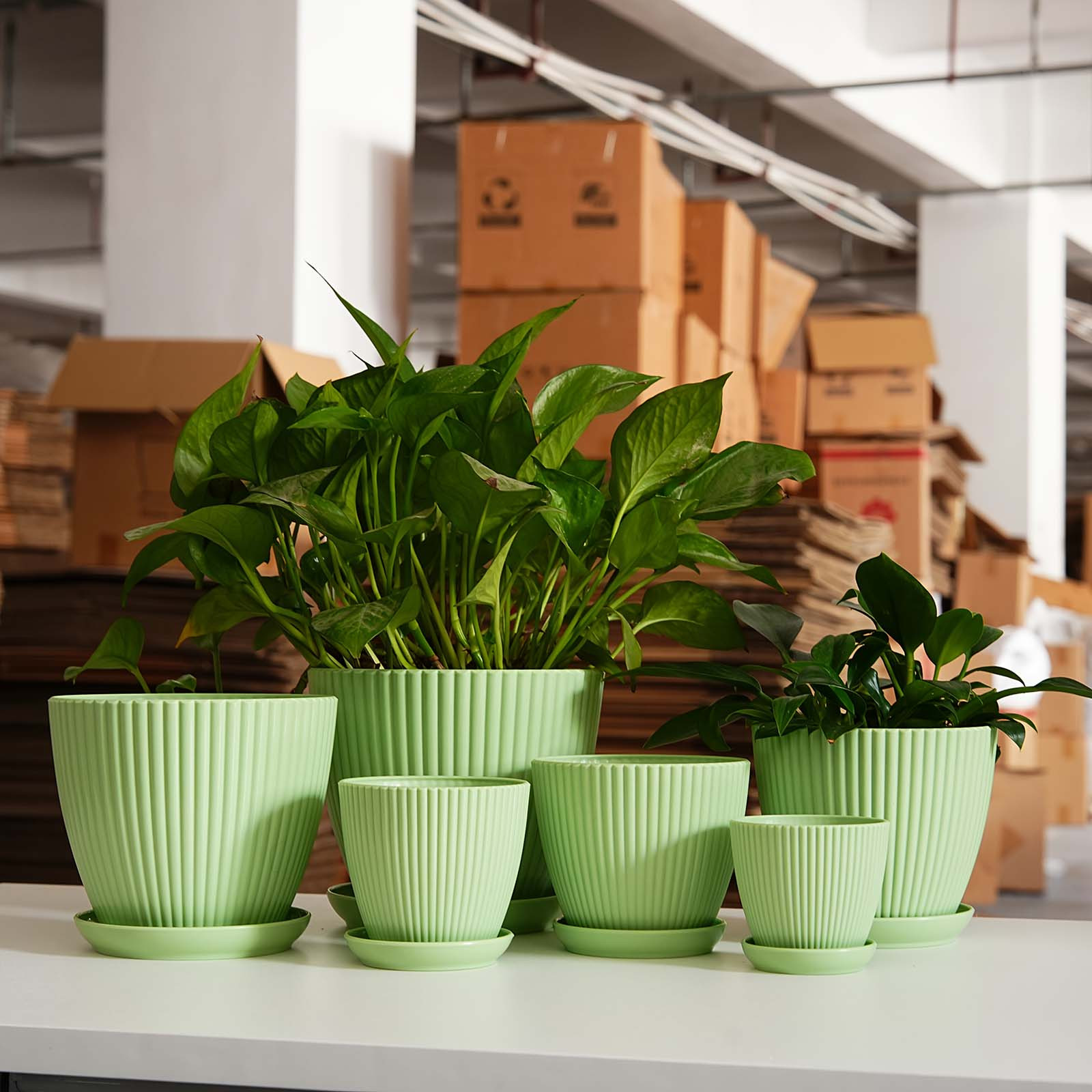 Vertical Striped Thickened Pla - đánh giá và giá Vertical Wall Planter