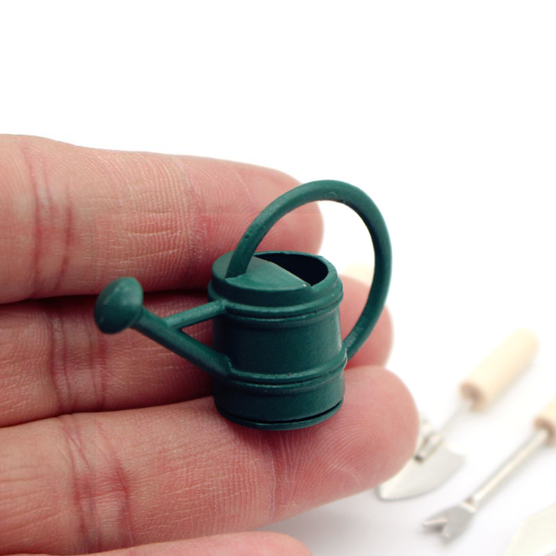 1:12 Dollhouse Miniature Garde - đánh giá và giá Gardening Tools Watering Can