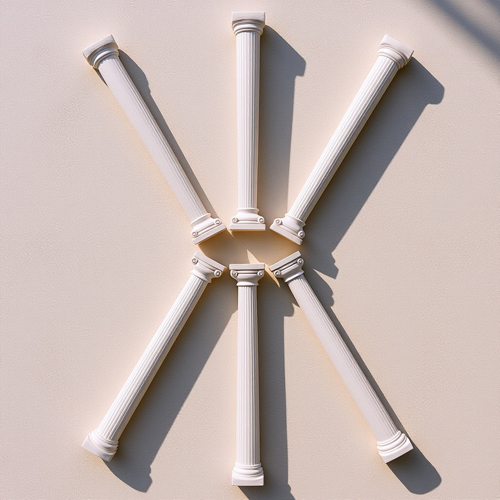 6Pcs Plastic Roman Pillar Mini - đánh giá và giá Gardening Tools Photo