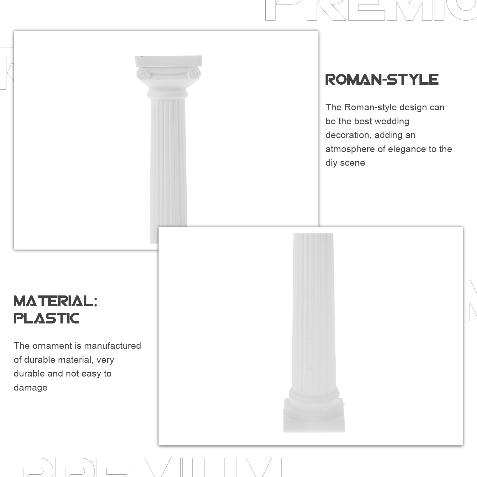 6Pcs Plastic Roman Pillar Mini - đánh giá và giá Gardening Tools Photo