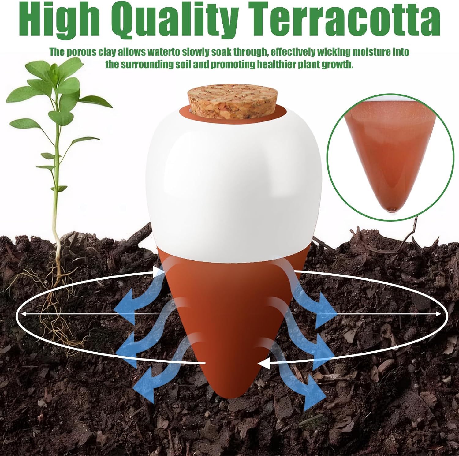 Terracotta Watering Spikes,Sel - đánh giá và giá Root Watering Spike