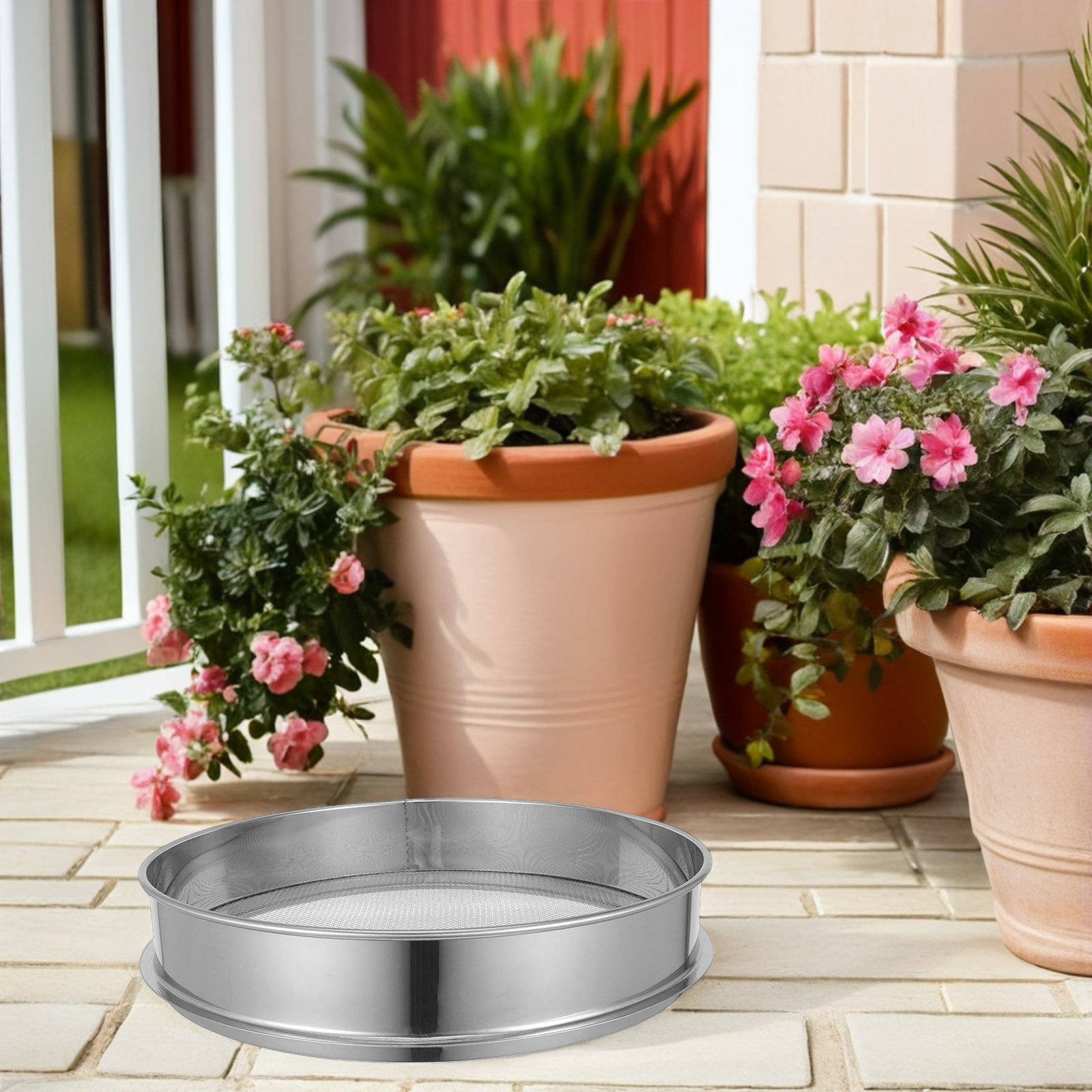 1pcs 35Cm Stainless Steel Gard - đánh giá và giá Garden Sieve Soil
