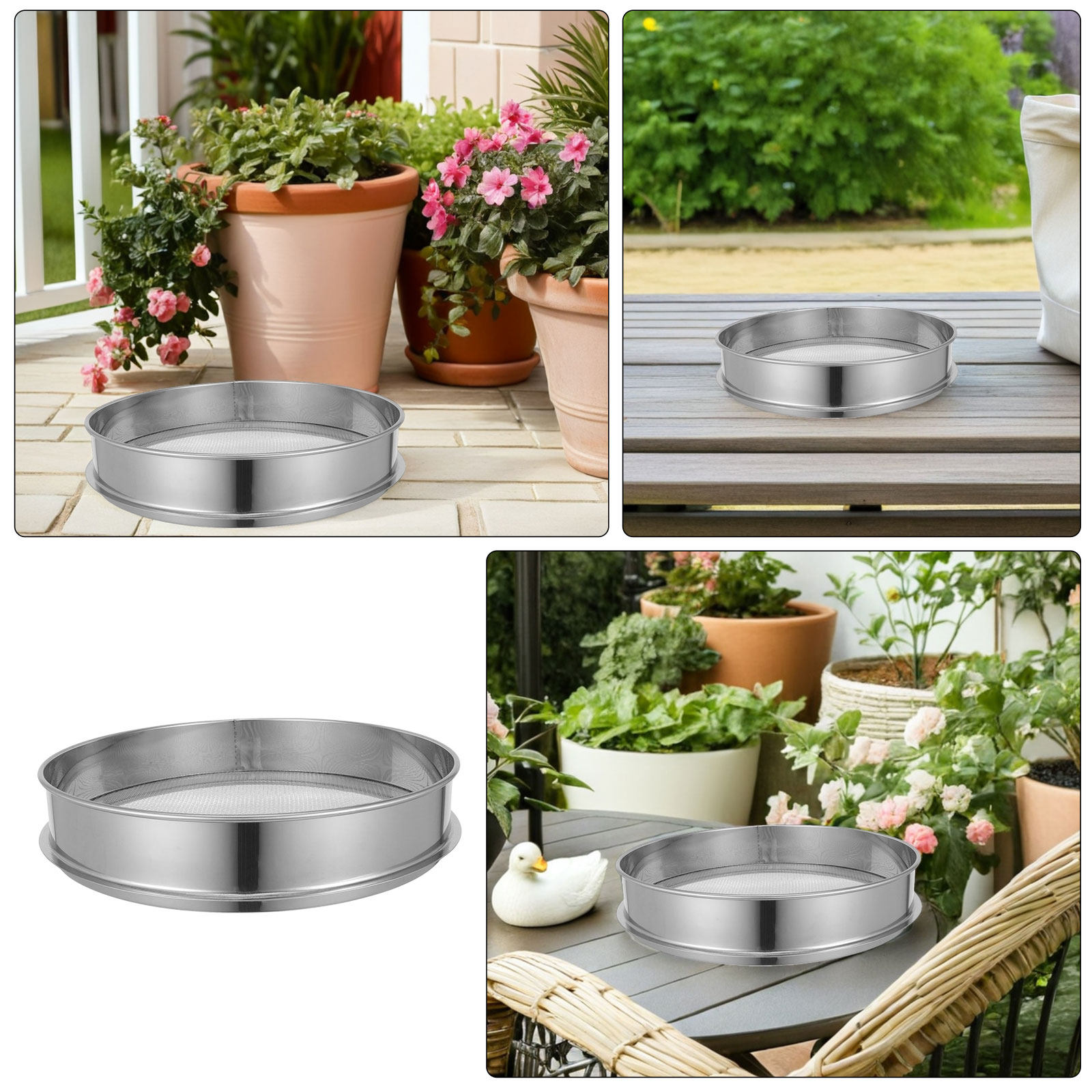 1pcs 35Cm Stainless Steel Gard - đánh giá và giá Garden Sieve Soil