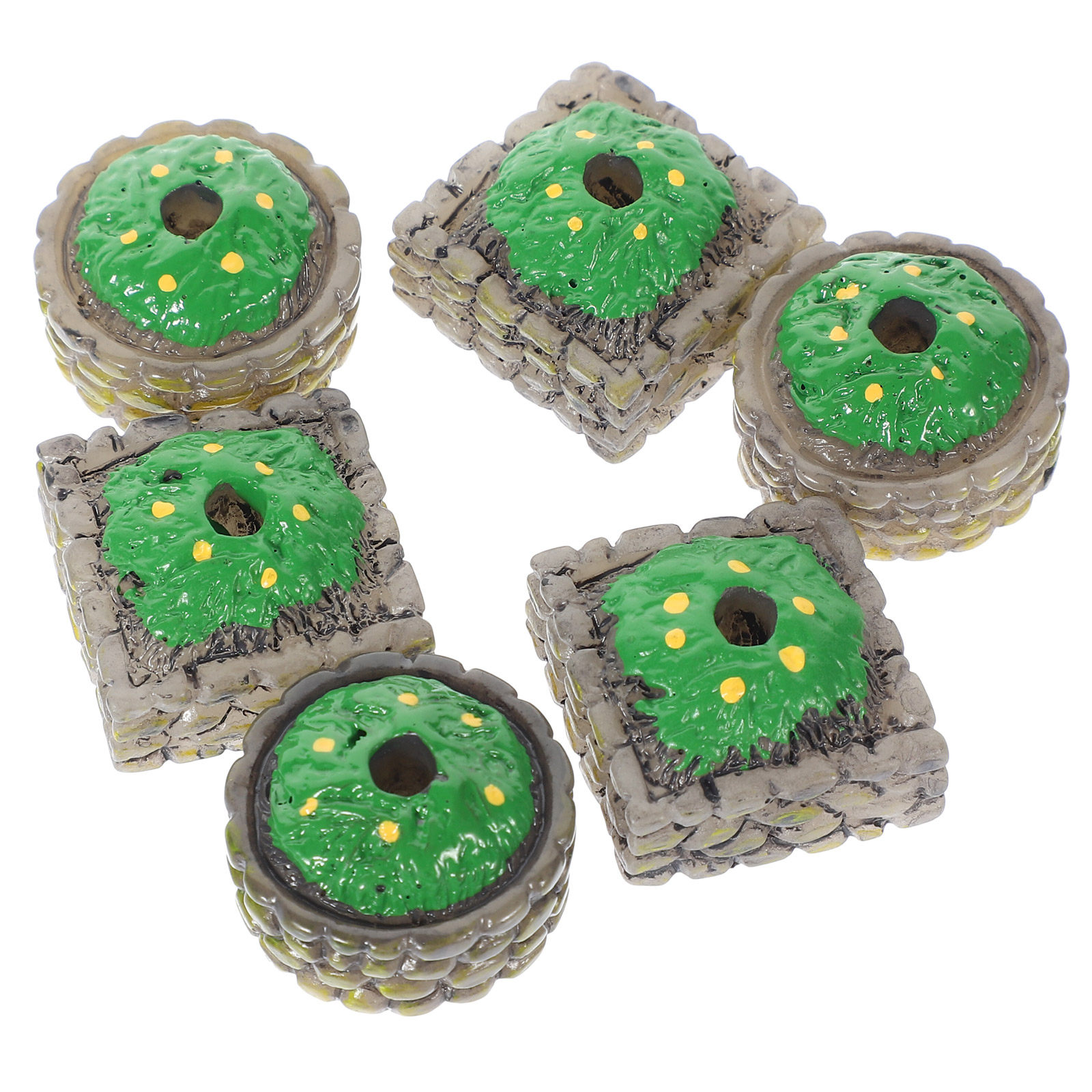 6Pcs Mini Parterre Statue Resi - đánh giá và giá Gardening Tools Photo