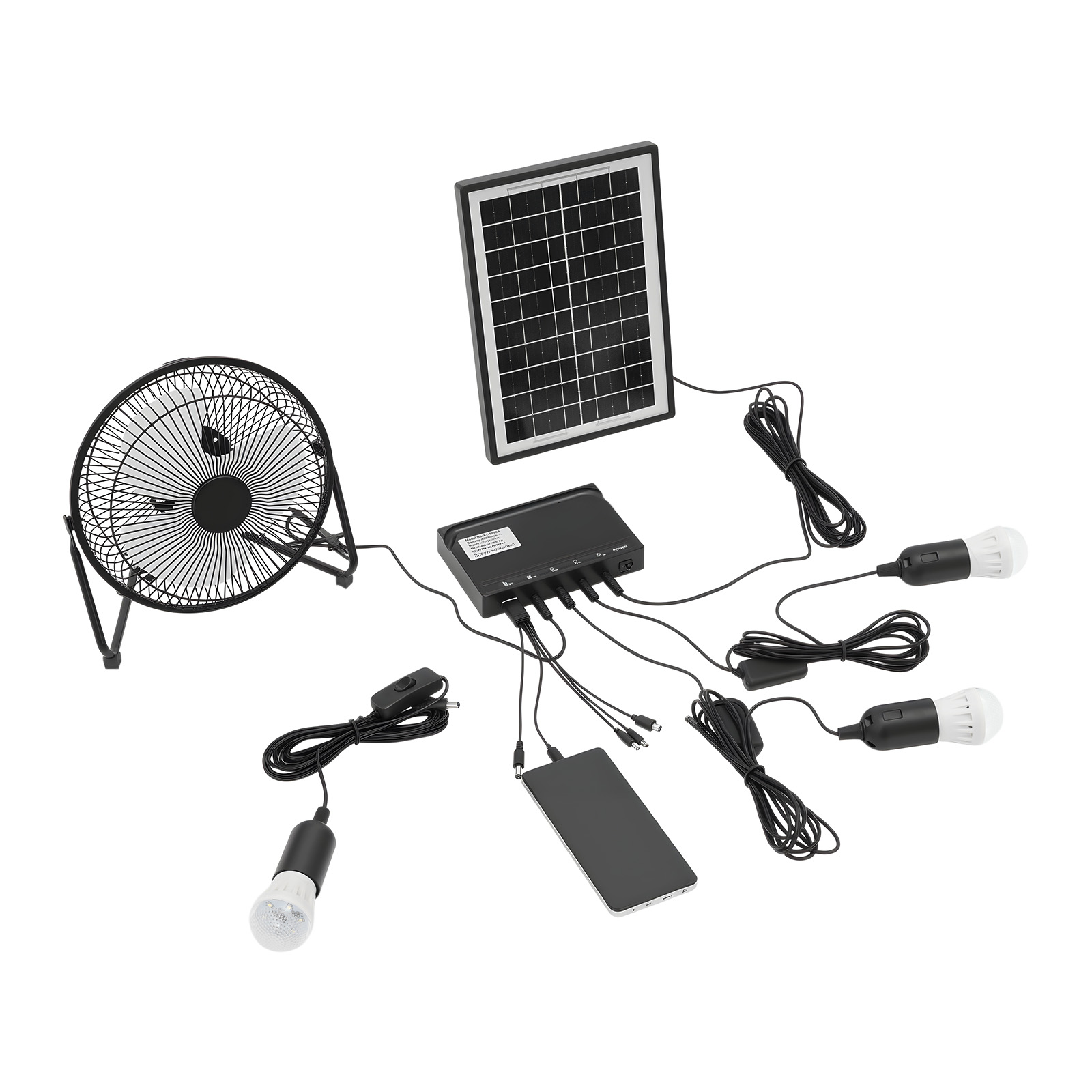 100-240V Solar Fan And Lamp Ki - đánh giá và giá Gardening Tools Gift Set