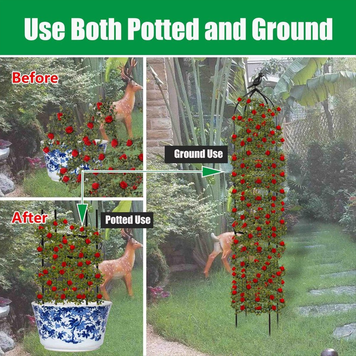 AT16 Climbing Plant Obelisk Tr - đánh giá và giá Gardening Tools B&M