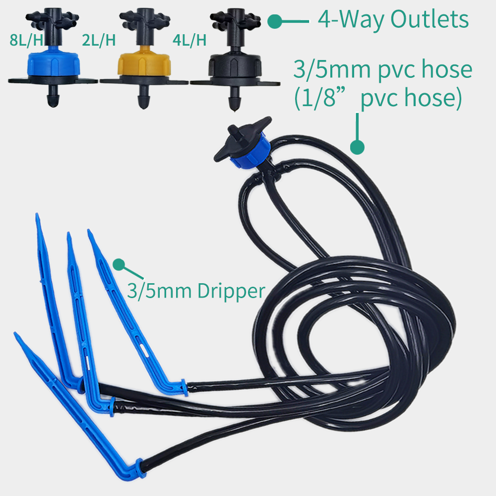 Greenhouse Drip Irrigation 4-w - đánh giá và giá Root Watering Spike