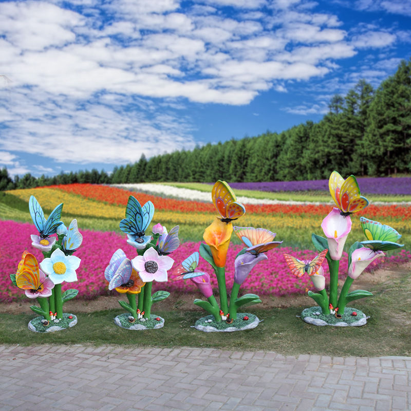 Outdoor butterfly flower sculp - đánh giá và giá Gardening Tools Photo