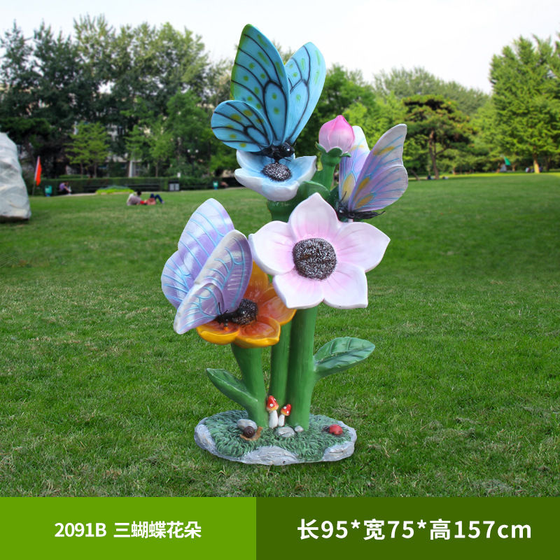 Outdoor butterfly flower sculp - đánh giá và giá Gardening Tools Photo