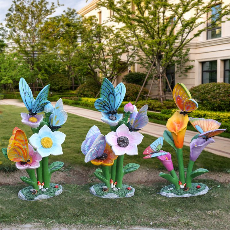Outdoor butterfly flower sculp - đánh giá và giá Gardening Tools Photo