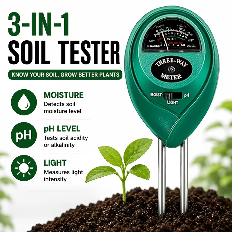 3-in-1 Soil Tester (Moisture,  - đánh giá và giá Gardening Tools And Equipment