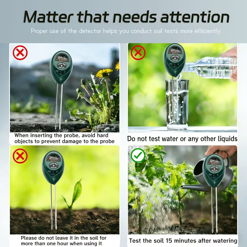 3-in-1 Soil Tester (Moisture,  - đánh giá và giá Gardening Tools And Equipment