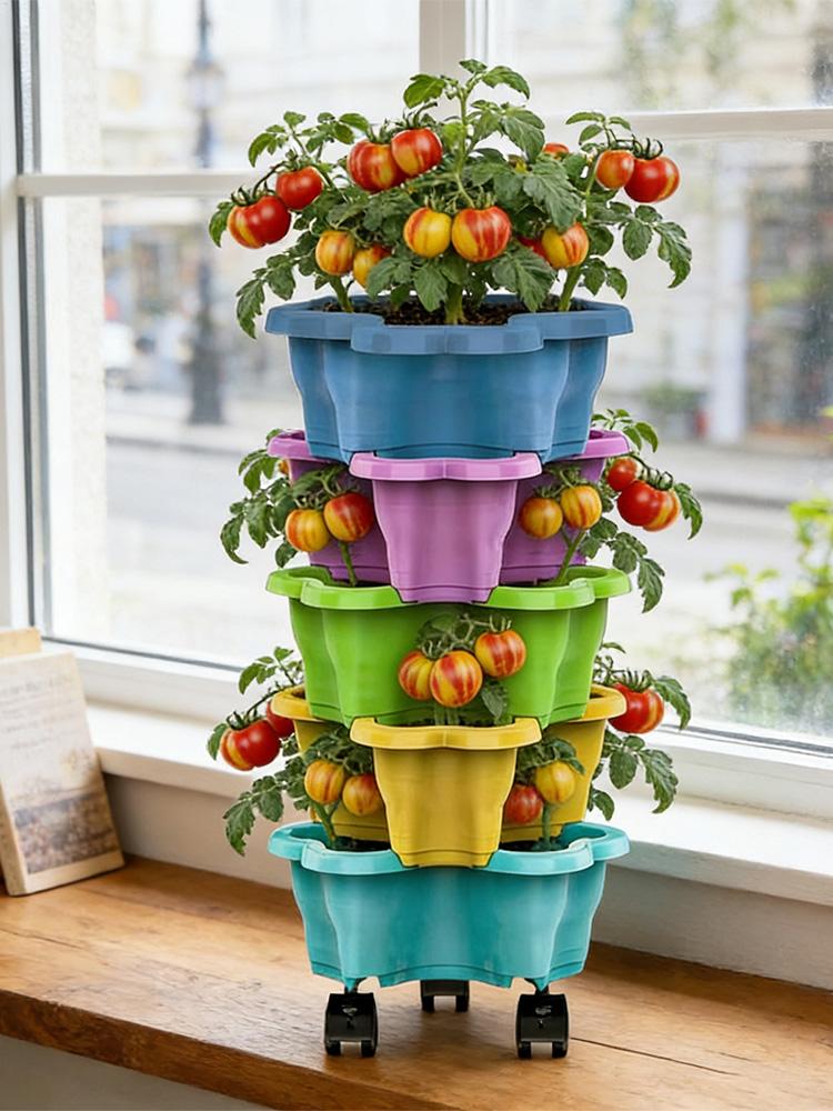 4/5 Tiers Flowerpot Vertical T - đánh giá và giá Vertical Wall Planter