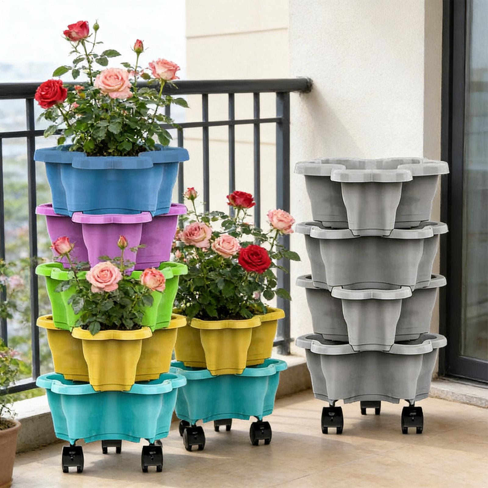 4/5 Tiers Flowerpot Vertical T - đánh giá và giá Vertical Wall Planter