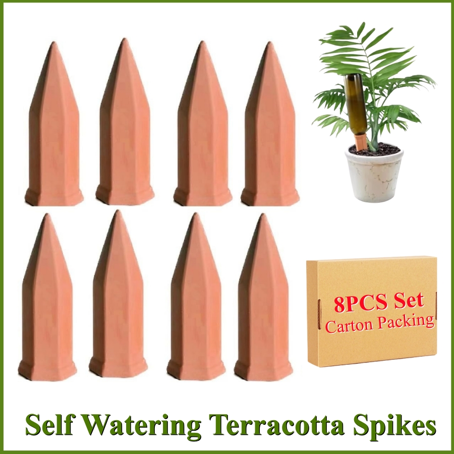 8 PCS Self Watering Terracotta - đánh giá và giá Root Watering Spike