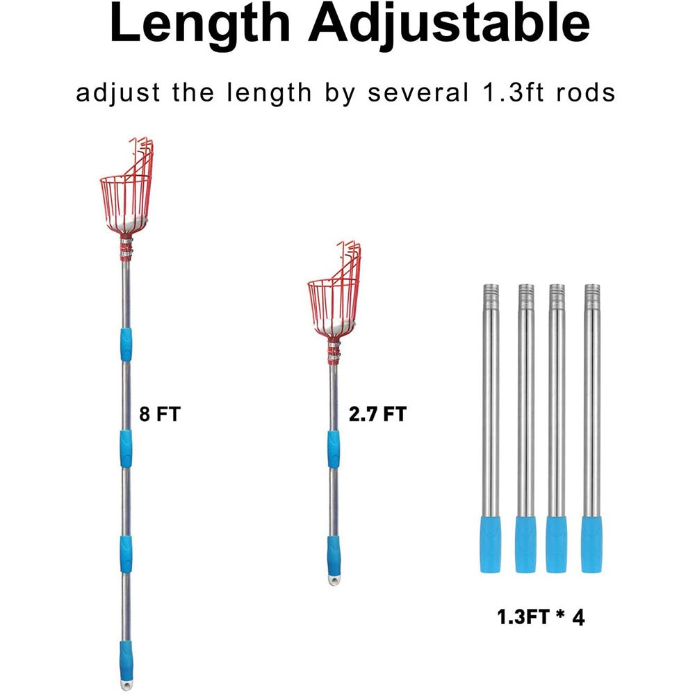 260cm Fruit Picker, Adjustable - đánh giá và giá Gardening Tools Hand
