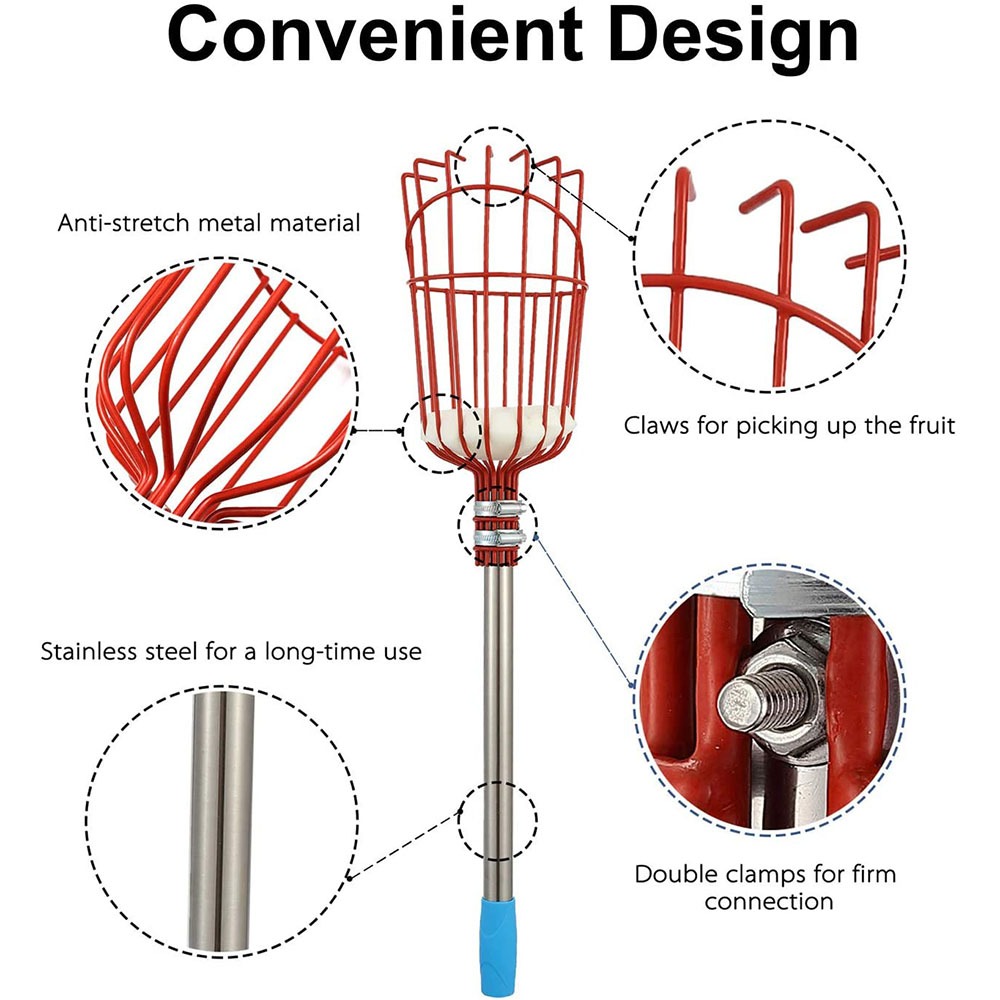 260cm Fruit Picker, Adjustable - đánh giá và giá Gardening Tools Hand